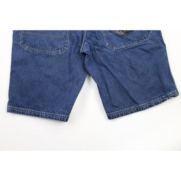 Vintage Johnny Blaze 38 Faded Method Man Wutang Loose Baggy Fit Denim Shorts - Picture 9 of 11